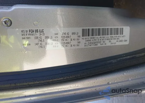 2019 Dodge Grand Caravan Gt z USA, uszkodzony, nr VIN 2C4RDGEG6KR787037